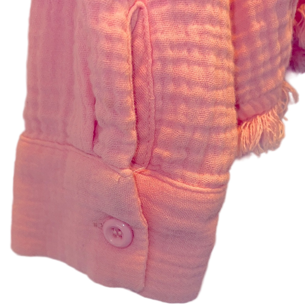 ee:some Casual Pink Textured Over Shirt, SZ Small - Picture 9 of 11
